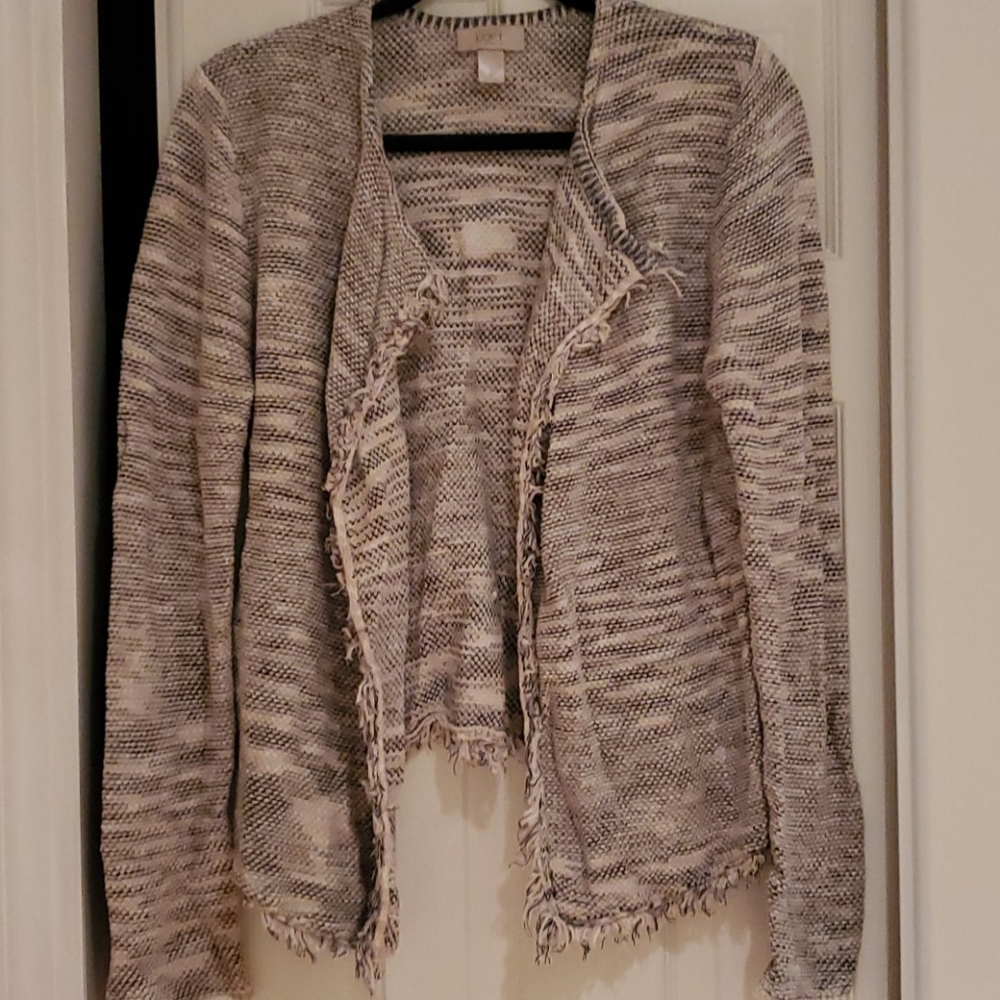 Loft outlet open cotton cardigan. Size XL